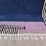 Tapis bles ,violet, zebra ,maroccain en laine 150cmx250cm