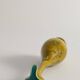 Chinoiserie Ochre Yellow Dragon Vase by Lambeth Doulton Faience, England 1880s