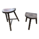 Vintage rustic style tripod stool