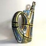 Rare Ceramics 50 Keraluc Important Pitcher Abstract Decoration 32 Cm