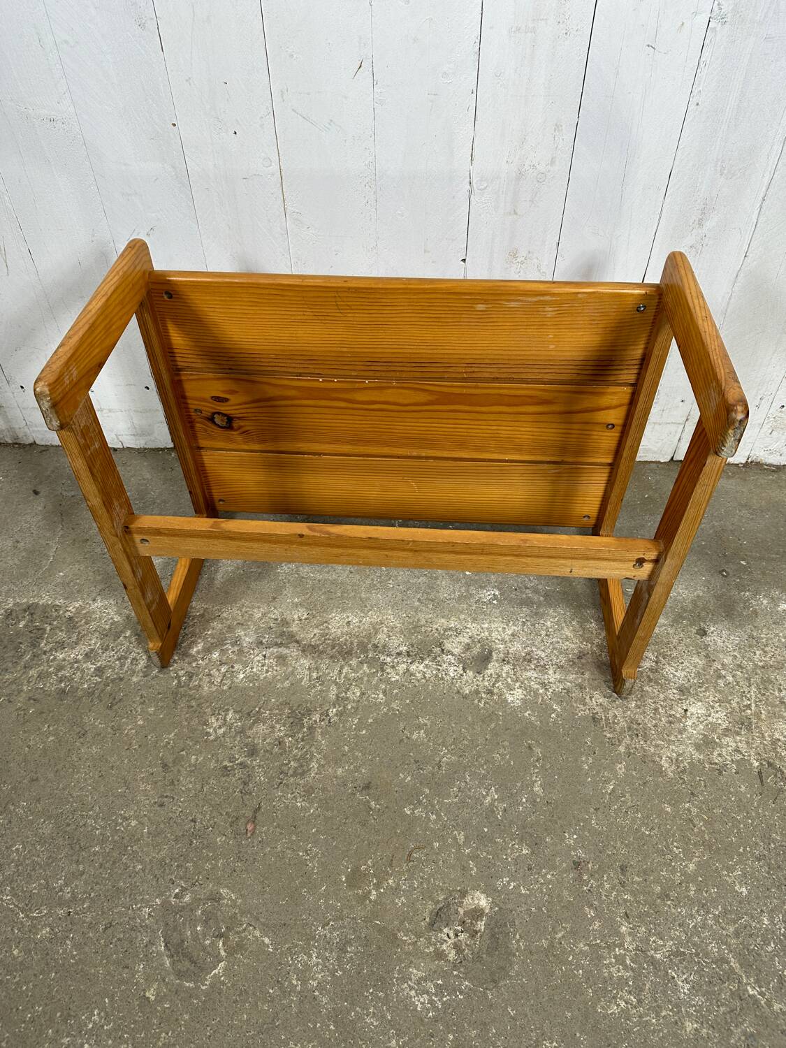 80s pine coffee table