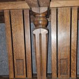 Important antique extendable wooden table – Inlaid top –