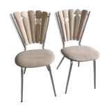Vintage deconstructured "petals" chairs restored