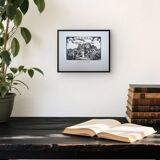 Loches, Indre-et-Loire, printed in 1933, vintage engraving.