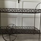 Wrought iron garden trolley