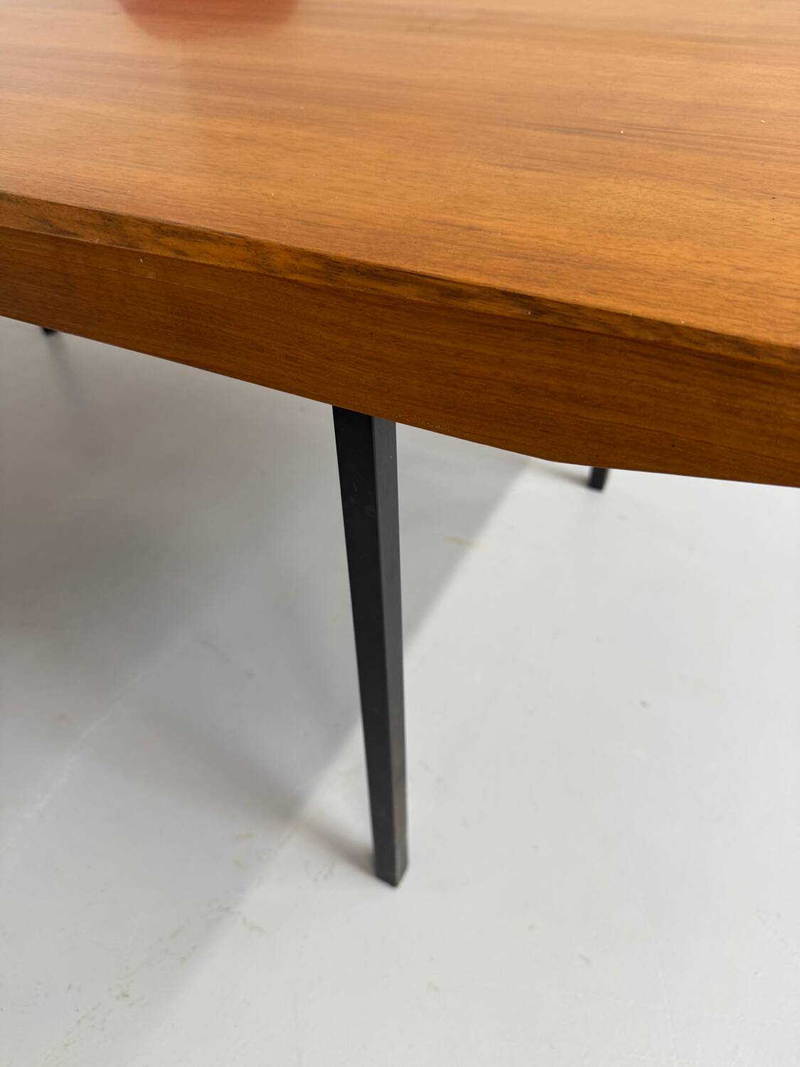 Antique Wilhelm Renz designer wooden coffee table, vintage Scandinavian style, 1960s