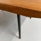 Antique Wilhelm Renz designer wooden coffee table, vintage Scandinavian style, 1960s