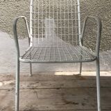Serie de 8 chaises anciennes Emu modèle  Rio années 50