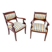 Armchairs, Northern Europe, circa 1890. After renovation.