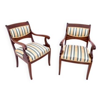 Armchairs, Northern Europe, circa 1890. After renovation.