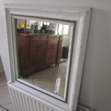 Old painted wooden mirror 60x66cm