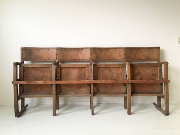 Fauteuils de cinéma industrielles et pliables par Luterma Estonie années 1940