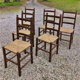 Brutalist mulched chairs series