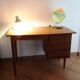Scandinavian-style verni chene desk / vintage 60s