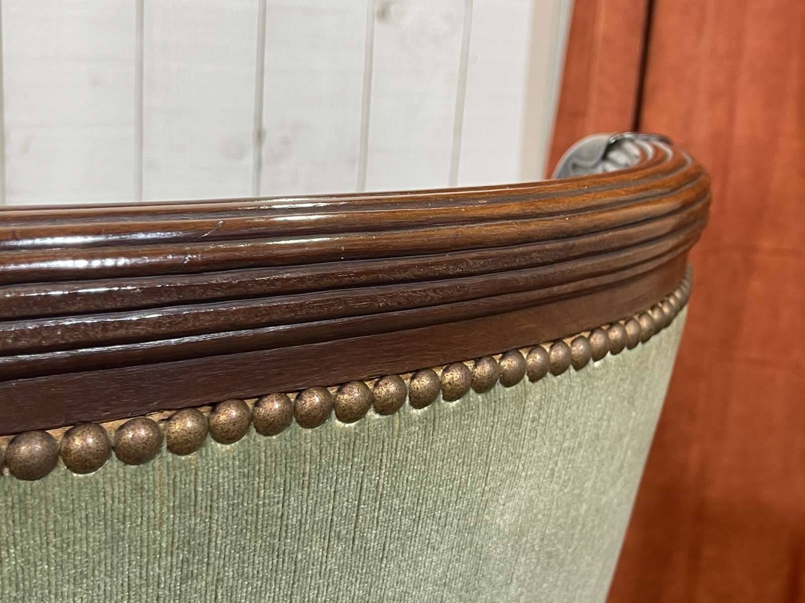 19th century Empire mahogany bench