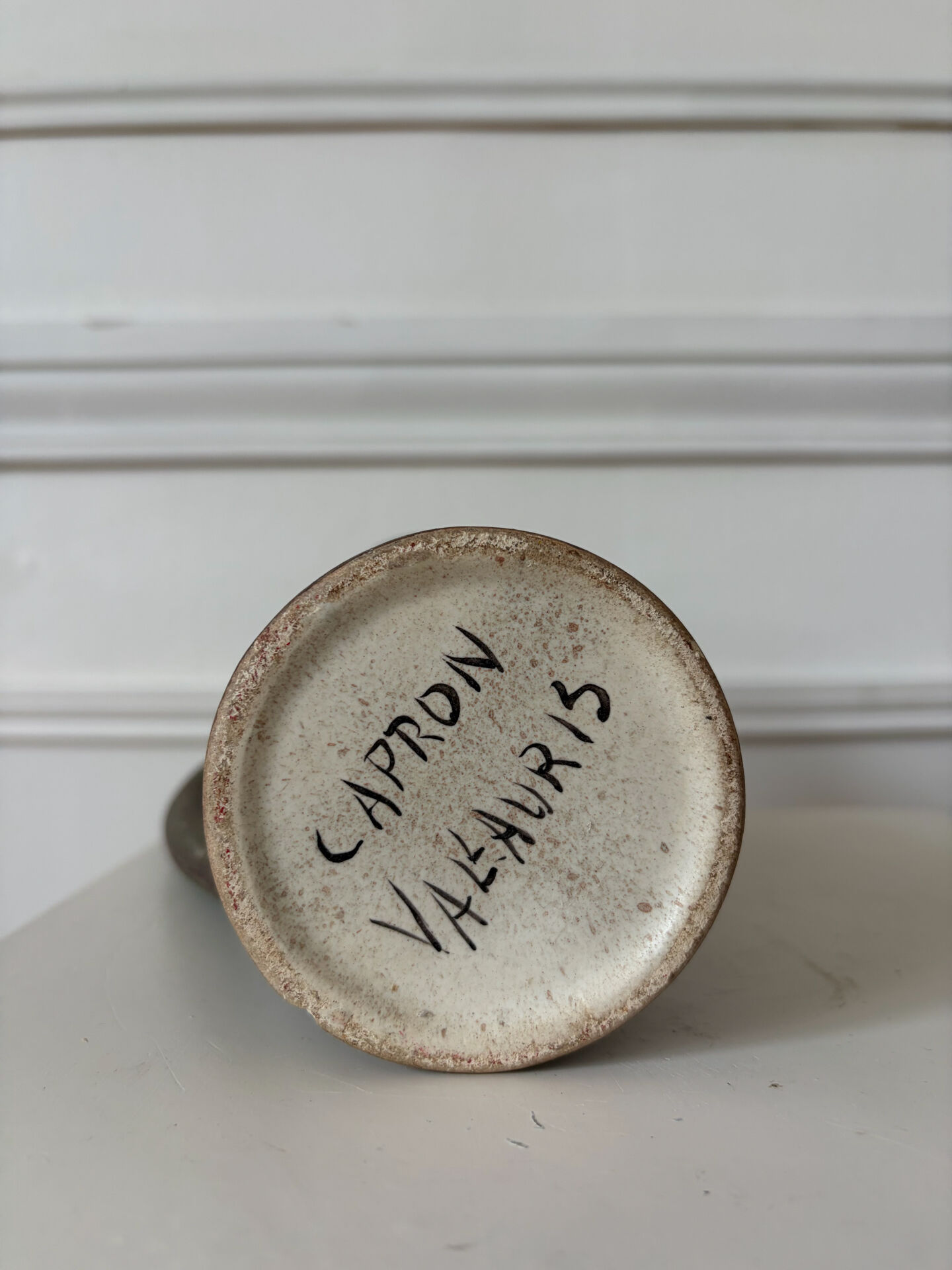 Ceramic pitcher Capron for Vallauris