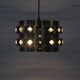 Vintage gold pendant lamp Werner Schou