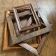 Lot 4 old wooden frames.