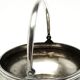 Basket sugar bowl, silver-plated brass, Germany, 1920s