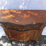 Console demi lune marqueté style louis VI
