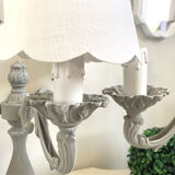 Table lamps 3 branches weathered girandoles
