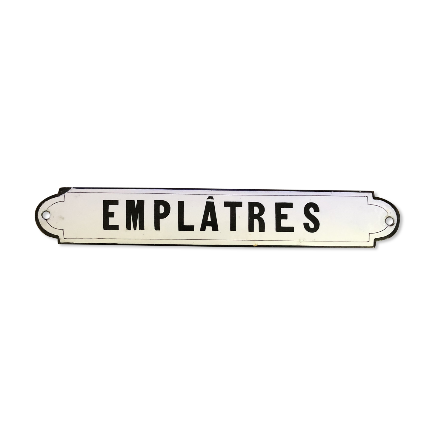 Plaque émaillée pharmacie