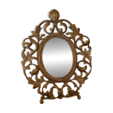 Old gilt bronze mirror