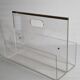 Magazine holder in plexiglass and vintage brass David Lange