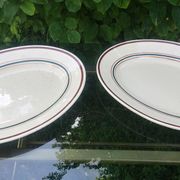 Two serving dishes from the Gien faiencerie France Gaston model 60s