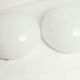 Pair of white opaline ceiling lamps