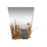 Sculpted copper mirror by Daniel D'haeseleer, 1970s