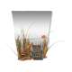 Sculpted copper mirror by Daniel D'haeseleer, 1970s