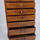 Chest of drawers - antique - mahogany - 7 drawers - 1860s