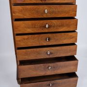 Chest of drawers - antique - mahogany - 7 drawers - 1860s