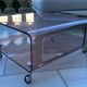 table plexi fumé a roulette