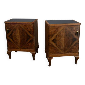 Table de chevet art déco des années 1932, Tchécoslovaquie