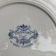 Large plate, earthenware dish, cartridge model, sarreguemines, U & C, made in France, earthenware