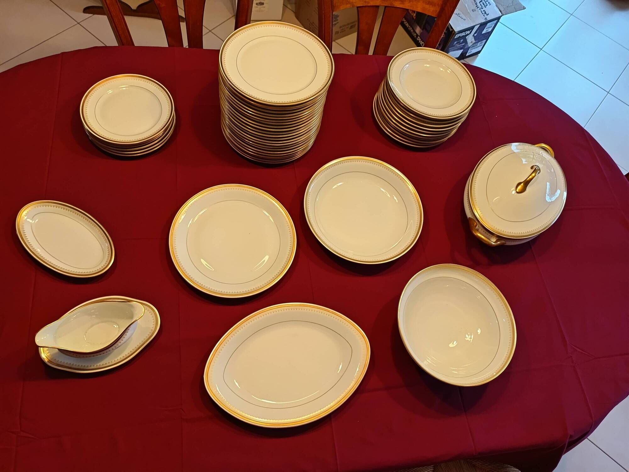 Limoges porcelain service