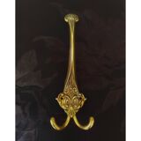 Double bronze hook - coat and hat hooks