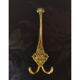 Double bronze hook - coat and hat hooks