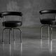 LC7 chairs by Charlotte Perriand, Le Corbusier and Pierre Jeanneret, 1980s