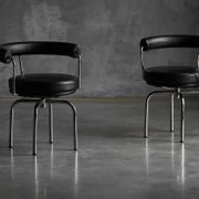 LC7 chairs by Charlotte Perriand, Le Corbusier and Pierre Jeanneret, 1980s
