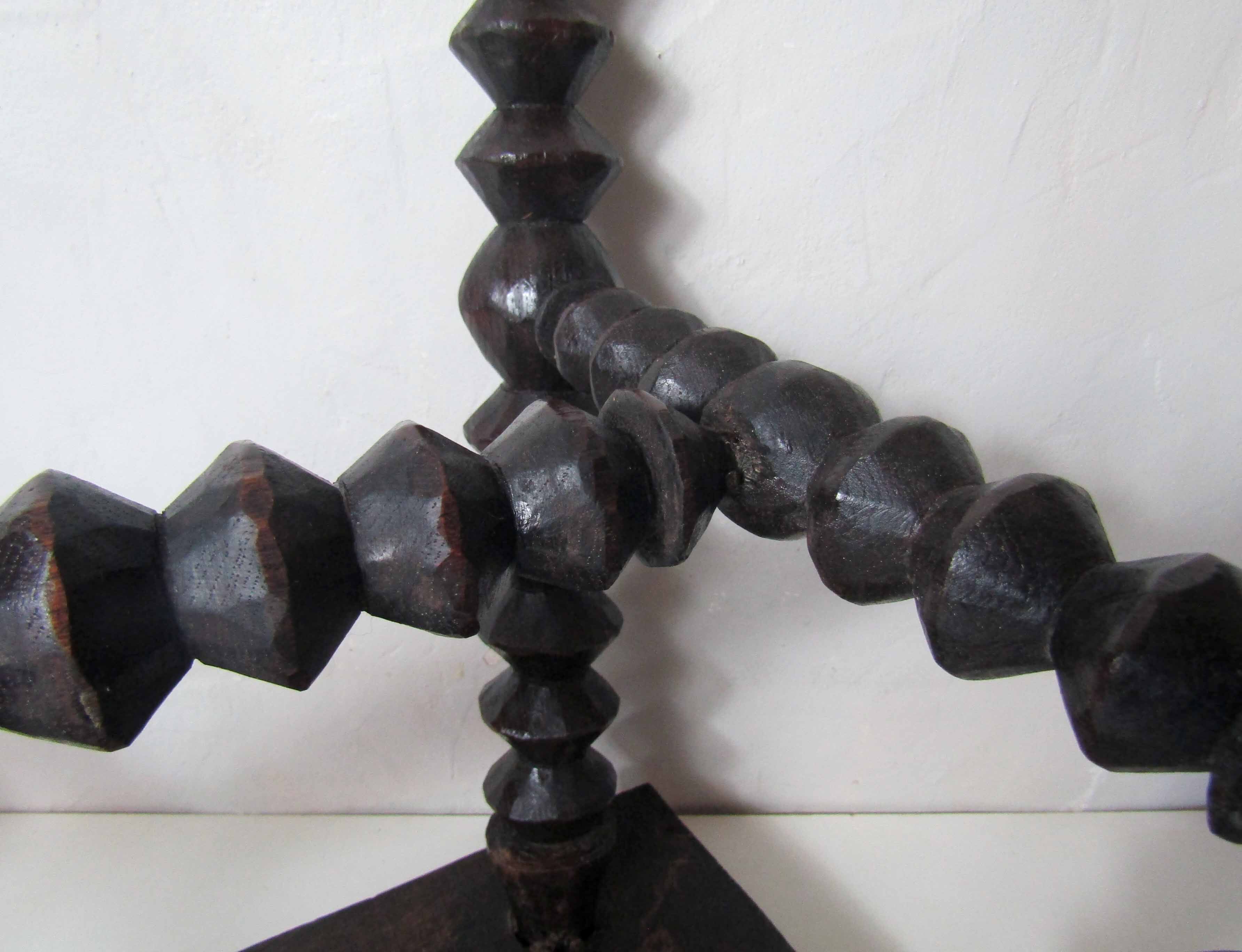 Breton folk art stool