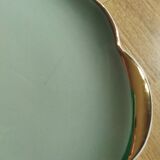 Villeroy & Boch celadon and gold pie dish