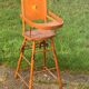 High chair for vintage wooden dolls