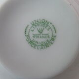 6 cups and white porcelain cups of Limoges