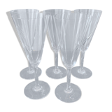 5 flûtes à champagne baccarat