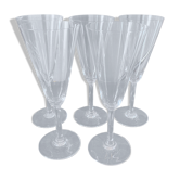 5 baccarat champagne flutes