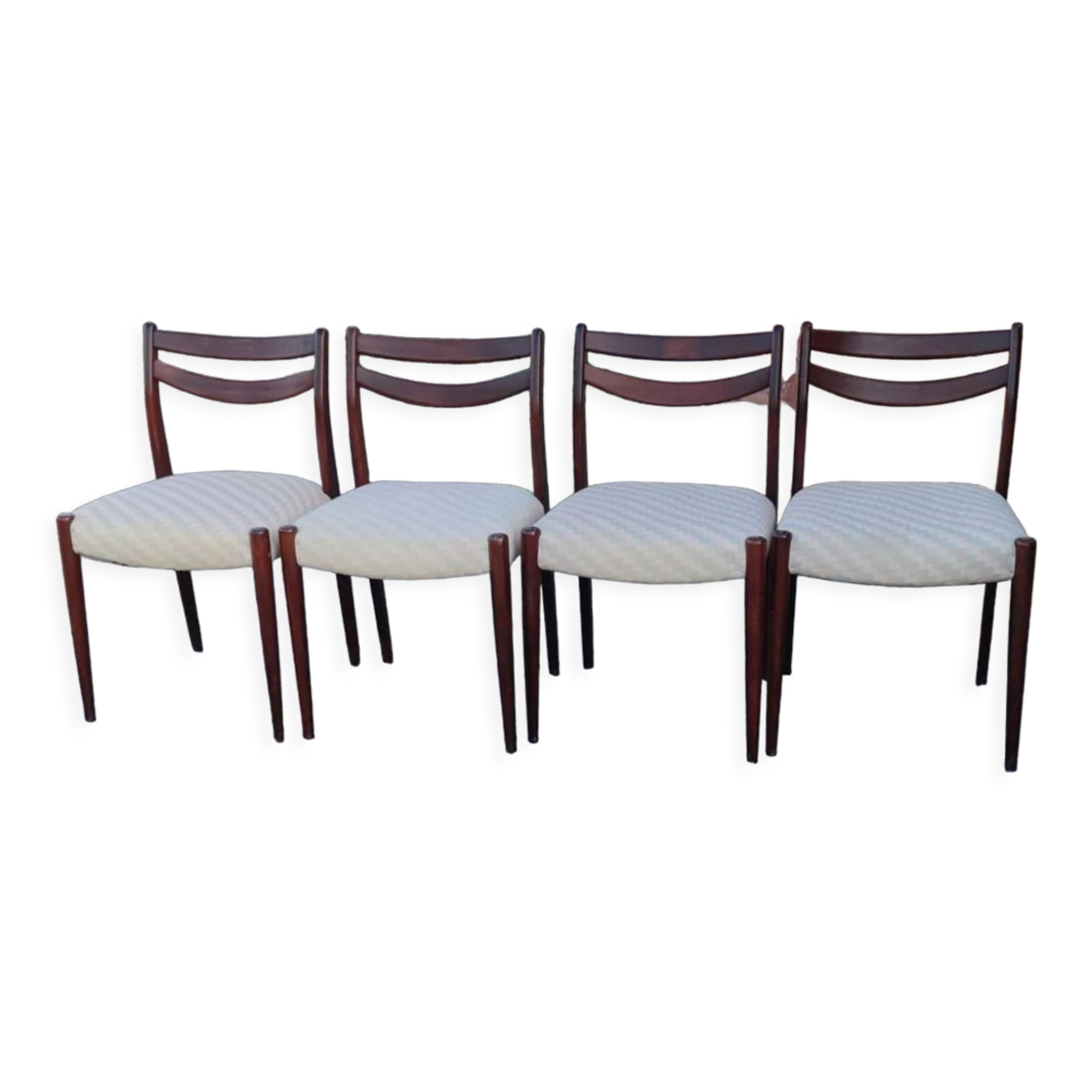 Série de 4 chaises scandinave vers 1960
