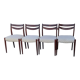 Série de 4 chaises scandinave vers 1960